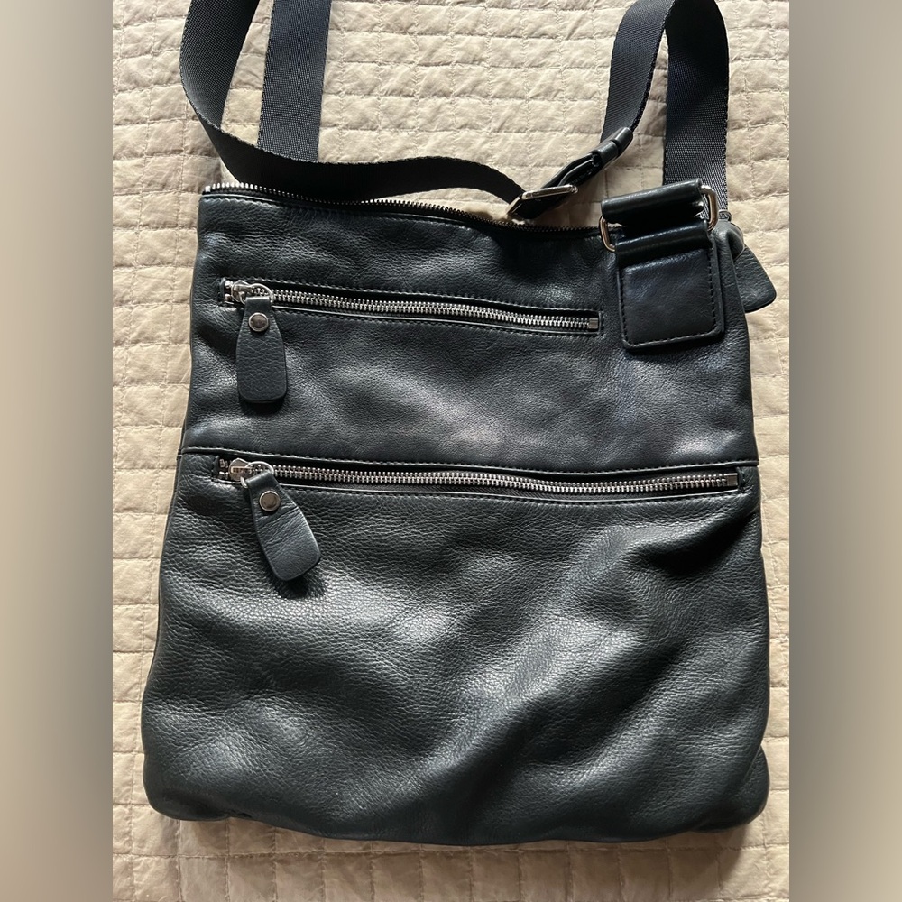 Margot Black Leather Crossbody Bag